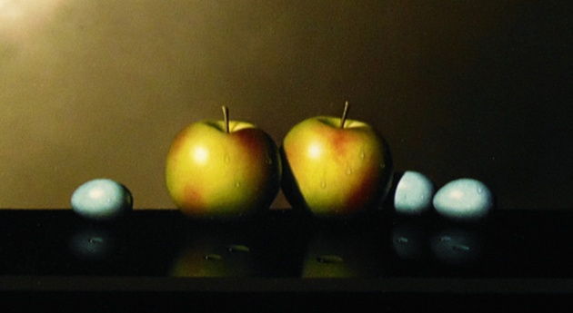 Apples and Robin Eggs at Hunter Wolff Gallery